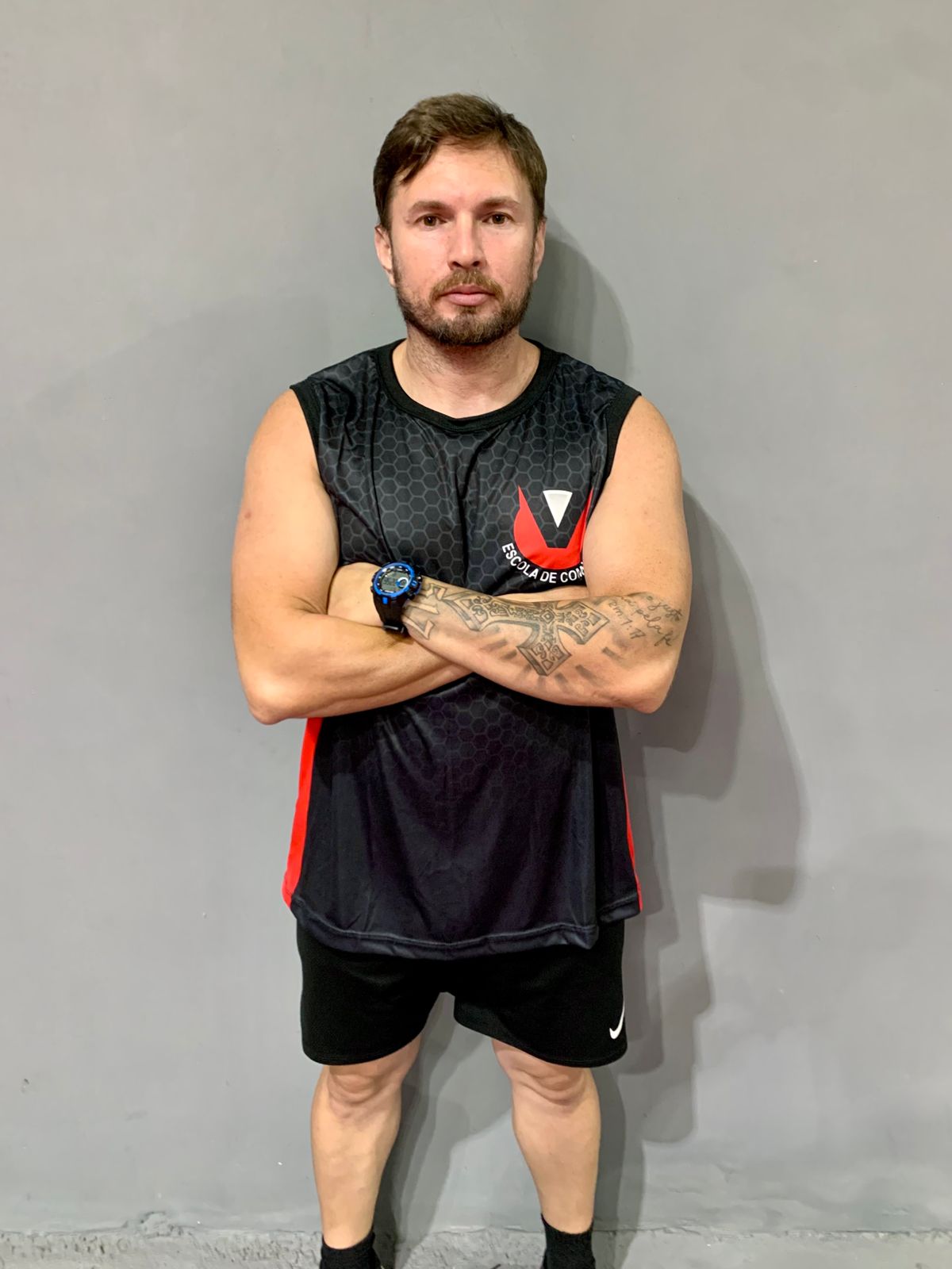 Professor Rodrigo, treinador de Boxe da ECVO